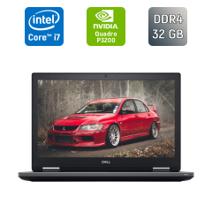 Мобільна робоча станція Dell Precision 7730 / 17.3" (1600x900) TN / Intel Core i7-8850H (6 (12) ядра по 2.6 - 4.3 GHz) / 32 GB DDR4 / 512 GB SSD / nVidia Quadro P3200, 6 GB GDDR5, 192-bit / HDMI / WebCam / Windows 10