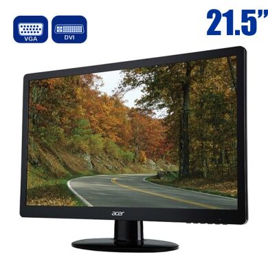 Монитор Acer S220HQL / 21.5" (1920x1080) TN / VGA, DVI 