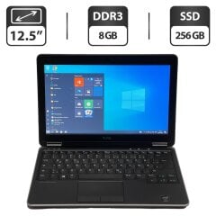 Нетбук Dell Latitude E7240 / 12.5" (1366x768) TN / Intel Core i5-4200U (2 (4) ядра по 1.6 - 2.6 GHz) / 8 GB DDR3 / 256 GB SSD / Intel HD Graphics 4400 / WebCam