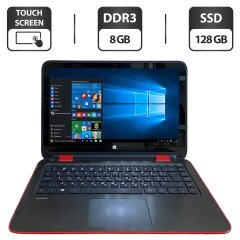 Ноутбук-трансформер HP Protect Smart / 14" (1366x768) TN Touch / AMD A8-6410 (2 (4) ядра по 2.0 - 2.4 GHz) / 8 GB DDR3 / 128 GB SSD / AMD Radeon R5 Graphics / WebCam / HDMI