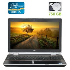 Ноутбук Б-класс Dell Latitude E6520 / 15.6" (1366x768) TN / Intel Core i5-2520M (2 (4) ядра по 2.5 - 3.2 GHz) / 4 GB DDR3 / 750 GB HDD / Intel HD Graphics 3000 / WebCam / HDMI / АКБ не держит