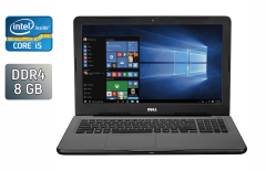 Ноутбук Dell Inspiron 5567 / 15.6" (1366x768) TN / Intel Core i5-7200U (2 (4) ядра по 2.5 - 3.1 GHz) / 8 GB DDR4 / 240 GB SSD / Intel HD Graphics 620 / WebCam / Windows 10