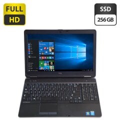 Ноутбук Dell Latitude E6540 / 15.6" (1920x1080) TN / Intel Core i5-4300M (2 (4) ядра по 2.6 - 3.3 GHz) / 8 GB DDR3 / 256 GB SSD / Intel HD Graphics 4600 / WebCam / DVD-ROM