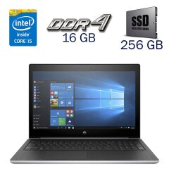 Ноутбук HP ProBook 450 G5 / 15.6" (1920x1080) TN / Intel Core i5-8250U (4 (8) ядра по 1.6 - 3.4 GHz) / 16 GB DDR4 / 256 GB SSD / Intel UHD Graphics 620 / WebCam