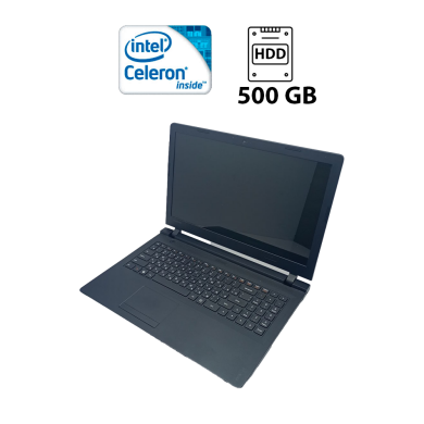Ноутбук Lenovo IdeaPad 100-15 / 15.6" (1366x768) TN / Intel Celeron N2840 (2 ядра по 2.16 - 2.58 GHz) / 4 GB DDR3 / 500 GB HDD / Intel HD Graphics / WebCam