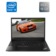 Ноутбук Lenovo ThinkPad E580 / 15.6" (1920x1080) IPS / Intel Core i5-8250U (4 (8) ядра по 1.6 - 3.4 GHz) / 16 GB DDR4 / 256 GB SSD / Intel HD Graphics 620 / WebCam / TouchID
