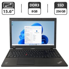 Ноутбук Lenovo ThinkPad L540 / 15.6" (1366x768) TN / Intel Core i5-4210M (2 (4) ядра по 2.6 - 3.2 GHz) / 8 GB DDR3 / 256 GB SSD / Intel HD Graphics 4600 / WebCam