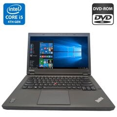 Ноутбук Lenovo ThinkPad T440p / 14" (1366x768) TN / Intel Core i5-4300M (2 (4) ядра по 2.6 - 3.3 GHz) / 8 GB DDR3 / 500 GB HDD / Intel HD Graphics 4600 / WebCam / DVD-ROM