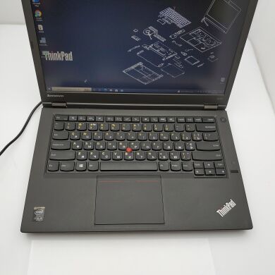 Ноутбук Lenovo ThinkPad T440p / 14" (1600x900) TN / Intel Core i5-4300M (2 (4) ядра по 2.6 - 3.3 GHz) / 8 GB DDR3 / 256 GB SSD / WebCam / DVD-ROM Ноутбук Lenovo ThinkPad T440p / 14" (1600x900) TN / Intel Core i5-4300M (2 (4) ядра по 2.6 - 3.3 GHz) / 8 GB DDR3 / 256 GB SSD / WebCam / DVD-ROM