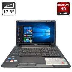 Ноутбук Toshiba Satellite L670 / 17.3" (1600x900) TN / Intel Core i5-460M (2 (4) ядра по 2.5 - 2.8 GHz) / 6 GB DDR3 / 640 GB HDD / AMD Radeon HD 5470, 512 MB GDDR3, 64-bit / WebCam / DVD-ROM / АКБ не держит