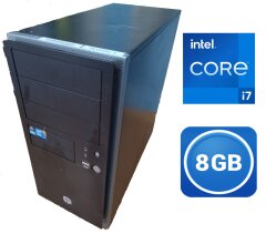 ПК Intel Tower / Intel Core i7-860 (4(8) ядер по 2.8 - 3.46 GHz) / 8 GB DDR3 / 500 GB HDD / ATI Radeon 6750 1 GB / Intel DP55WG / 380W