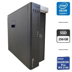 Робоча станція Dell Precision T3600 Tower / Intel Xeon E5-2690 (8 (16) ядер по 2.9 - 3.8 GHz) / 32 GB DDR3 / 256 GB SSD / AMD Radeon Pro WX 2100, 2 GB GDDR5, 64-bit / DVD-ROM