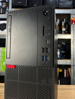Робоча станція Lenovo ThinkCentre M720t Tower / Intel Core i5-8400 (6 ядер по 2.8 - 4.0 GHz) / 16 GB DDR4 / 120 GB SSD + 500 GB HDD / nVidia GeForce GTX 1050 Ti, 4 GB GDDR5, 128-bit / DVD-ROM / HDMI