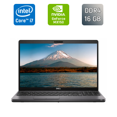 Ультрабук Б-клас Dell Latitude 5501 / 15.6" (1920x1080) IPS / Intel Core i7-9850H (6 (12) ядер по 2.6 - 4.6 GHz) / 16 GB DDR4 / 512 GB SSD / nVidia GeForce MX150, 2 GB GDDR5, 64-bit / WebCam / Windows 10