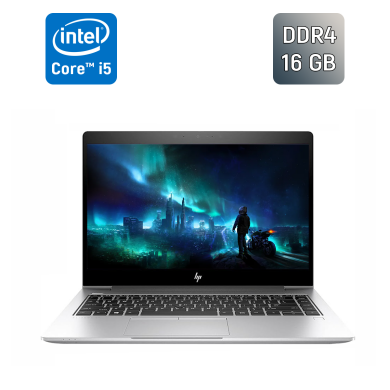 Ультрабук Б-класс HP EliteBook 840 G6 / 14" (1920x1080) IPS / Intel Core i5-8265U (4 (8) ядра по 1.6 - 3.9 GHz) / 16 GB DDR4 / 512 GB SSD / Intel UHD Graphics 620 / TouchID / WebCam / Windows 10