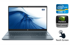 Ультрабук Б-клас HP Pavilion 15-cs3 / 15.6" (1920x1080) IPS Touch / Intel Core i7-1065G7 (4 (8) ядра по 1.3 - 3.9 GHz) / 16 GB DDR4 / 512 GB SSD / nVidia GeForce MX250, 4 GB GDDR5, 64-bit / WebCam / HDMI