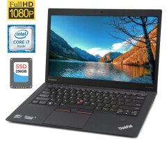 Ультрабук Lenovo ThinkPad X1 Carbon (4th Gen) / 14" (1920x1080) IPS / Intel Core i7-6600U (2 (4) ядра по 2.6 - 3.4 GHz) / 8 GB DDR3 / 256 GB SSD / Intel HD Graphics 520 / WebCam / Windows 11 Pro
