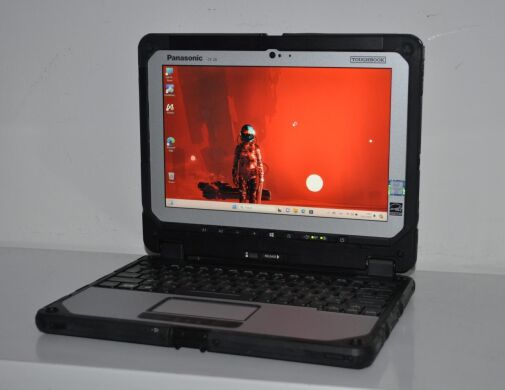 Защищенный нетбук-трансформер Panasonic Toughbook CF-20 MK2 / 10.1" (1920x1200) IPS Touch / Intel Core m5-6Y57 (2 (4) ядра по 1.1 - 2.8 GHz) / 8 GB DDR3 / 120 GB SSD / Intel HD Graphics 615 / WebCam 2 MP + 8 MP / Windows 11 Pro