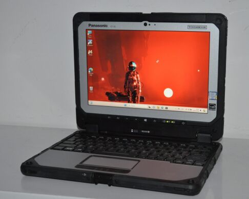 Защищенный нетбук-трансформер Panasonic Toughbook CF-20 MK2 / 10.1" (1920x1200) IPS Touch / Intel Core m5-6Y57 (2 (4) ядра по 1.1 - 2.8 GHz) / 8 GB DDR3 / 120 GB SSD / Intel HD Graphics 615 / WebCam 2 MP + 8 MP / Windows 11 Pro
