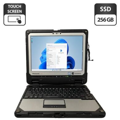 Защищенный нетбук-трансформер Panasonic Toughbook CF-33 / 12.5" (2160x1440) IPS Touch / Intel Core i7-7600U (2 (4) ядра по 2.8 - 3.9 GHz) / 8 GB DDR3 / 256 GB SSD / Intel HD Graphics 620 / WebCam / GPS / Два АКБ / Стилус