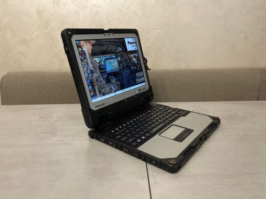 Защищенный нетбук-трансформер Panasonic Toughbook CF-33 / 12.5" (2160x1440) IPS Touch / Intel Core i7-7600U (2 (4) ядра по 2.8 - 3.9 GHz) / 8 GB DDR3 / 256 GB SSD / Intel HD Graphics 620 / WebCam / GPS / Два АКБ / Стилус