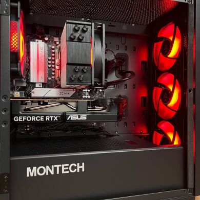 Збірка під замовлення: новий ігровий ПК Montech Air 100 ARGB Black Tower / AMD Ryzen 5 7500F (6 (12) ядер по 3.7 - 5.0 GHz) / 32 GB DDR5 / 1000 GB SSD M.2 / nVidia GeForce RTX 5060, 8 GB GDDR7, 128-bit / 650W
