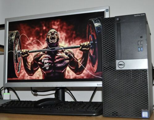 Комплект ПК: Dell OptiPlex 3040 Tower / Intel Core i3-6100 (2 (4) ядра по 3.7 GHz) / 8 GB DDR3 / 120 GB SSD + 500 GB HDD / Intel HD Graphics 530 + Монитор Б-класс 22" (1680x1050) TN / VGA / Разные бренды + Мышка, клавиатура, кабели, Windows 11 Pro Комплект ПК: Dell OptiPlex 3040 Tower / Intel Core i3-6100 (2 (4) ядра по 3.7 GHz) / 8 GB DDR3 / 120 GB SSD + 500 GB HDD / Intel HD Graphics 530 + Монитор Б-класс 22" (1680x1050) TN / VGA / Разные бренды + Мышка, клавиатура, кабели, Windows 11 Pro