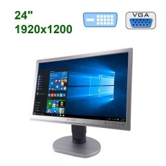 Монітор Philips Brilliance 240B1CB / 24" (1920x1200) TN / VGA, DVI, USB, Audio + Кабель живлення
