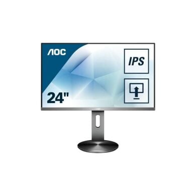 Монитор AOC I2490PXQU / 24" (1920x1080) IPS / 1x HDMI, 1x DP, 1x VGA, 2x Audio, 4x USB 3.0 / 2x 2W / VESA 100x100