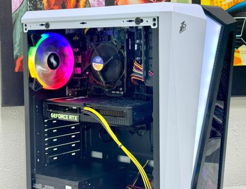Игровой ПК 1stPlayer Tower / Intel Core i5-9400 (6 ядер по 2.9 - 4.1 GHz) / 32 GB DDR4 / 512 GB SSD / nVidia GeForce RTX 3060, 12 GB GDDR6, 192-bit / 550W / Win 10