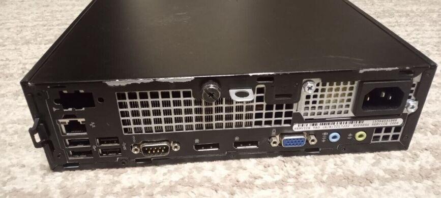 Неттоп Б-клас Dell Optiplex 9020 USFF / Intel Core i5-4590S (4 ядра по 3.0 - 3.7 GHz) / 4 GB DDR3 / 120 GB SSD / Intel HD Graphics 4600 / DVD-RW Неттоп Б-клас Dell Optiplex 9020 USFF / Intel Core i5-4590S (4 ядра по 3.0 - 3.7 GHz) / 4 GB DDR3 / 120 GB SSD / Intel HD Graphics 4600 / DVD-RW