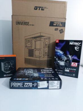 Игровой ПК GTL Gaming Universe Black Tower / Intel Core i7-6700 (4 (8) ядра по 3.4 - 4.0 GHz) / 16 GB DDR4 / 500 GB SSD M.2 + 500 GB HDD / AMD Radeon RX 580, 8 GB GDDR5, 256-bit / 500W Игровой ПК GTL Gaming Universe Black Tower / Intel Core i7-6700 (4 (8) ядра по 3.4 - 4.0 GHz) / 16 GB DDR4 / 500 GB SSD M.2 + 500 GB HDD / AMD Radeon RX 580, 8 GB GDDR5, 256-bit / 500W