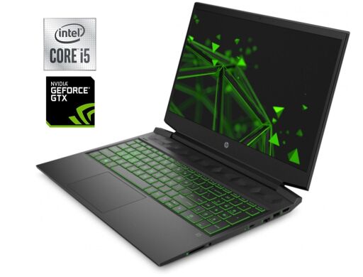 Игровой ноутбук Б-класс HP Pavilion Gaming 16-a0032dx / 16.1" (1920x1080) IPS / Intel Core i5-10300H (4 (8) ядер по 2.5 - 4.5 GHz) / 16 GB DDR4 / 256 GB SSD / nVidia GeForce GTX 1660 Ti Max-Q, 6 GB GDDR6, 192-bit / WebCam