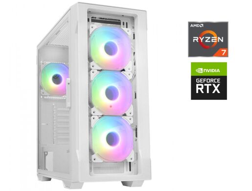 Новый игровой ПК Zalman i3 Neo TG Tower / AMD Ryzen 7 7700X (8 (16) ядер по 4.5 - 5.4 GHz) / 32 GB DDR5 / 1000 GB SSD / nVidia GeForce RTX 4060 Ti, 8 GB GDDR6, 128-bit / 700W / Win 11