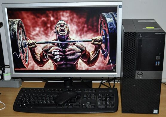 Комплект ПК: Dell OptiPlex 3040 Tower / Intel Core i3-6100 (2 (4) ядра по 3.7 GHz) / 8 GB DDR3 / 120 GB SSD + 500 GB HDD / Intel HD Graphics 530 + Монитор Б-класс 22" (1680x1050) TN / VGA / Разные бренды + Мышка, клавиатура, кабели, Windows 11 Pro Комплект ПК: Dell OptiPlex 3040 Tower / Intel Core i3-6100 (2 (4) ядра по 3.7 GHz) / 8 GB DDR3 / 120 GB SSD + 500 GB HDD / Intel HD Graphics 530 + Монитор Б-класс 22" (1680x1050) TN / VGA / Разные бренды + Мышка, клавиатура, кабели, Windows 11 Pro