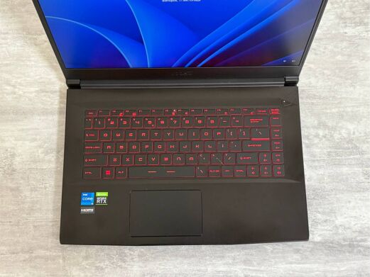 Игровой ноутбук MSI GF63 Thin 11UC / 15.6" (1920x1080) IPS / Intel Core i5-11400H (6 (12) ядер по 2.7 - 4.5 GHz) / 16 GB DDR4 / 512 GB SSD / nVidia GeForce RTX 3050, 4 GB GDDR6, 128-bit / WebCam / Win 11 Home