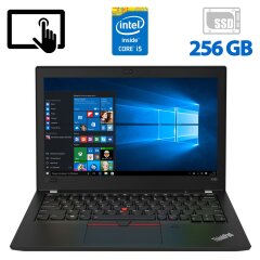 Нетбук Б-класс Lenovo ThinkPad X280 / 12.5" (1920x1080) IPS Touch / Intel Core i5-8350U (4 (8) ядра по 1.7 - 3.6 GHz) / 8 GB DDR4 / 256 GB SSD / Intel UHD Graphics 620 / WebCam / HDMI