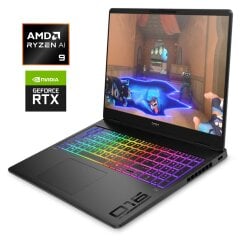 Ігровий ноутбук HP Omen Max 16 AK0098NR / 16" (2560x1600) IPS / AMD Ryzen AI 9 HX 375 (12 (24) ядер по 2.0 - 5.1 GHz) / 32 GB DDR5 / 1000 GB SSD / nVidia GeForce RTX 5080, 16 GB GDDR7, 256-bit / WebCam / Win 11