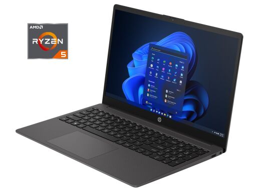 Новый ультрабук HP 255 G10 / 15.6" (1920x1080) TN / AMD Ryzen 5 7520U (4 (8) ядра по 2.8 - 4.3 GHz) / 8 GB DDR5 / 512 GB SSD / AMD Radeon 610M Graphics / WebCam / Win 11 Home