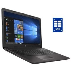 Ноутбук Б-клас HP 250 G7 Grey / 15.6" (1920x1080) TN / Intel Celeron N4000 (2 ядра по 1.1 - 2.6 GHz) / 8 GB DDR4 / 128 GB SSD / Intel UHD Graphics 600 / WebCam / Win 10 Home