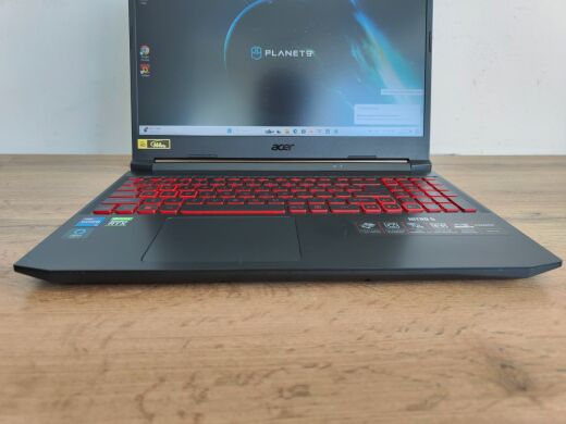 Ігровий ноутбук Б-клас Acer Nitro AN515-57-79TF / 15.6" (1920x1080) IPS / Intel Core i7-11800H (8 (16) ядер по 2.3 - 4.6 GHz) / 16 GB DDR4 / 512 GB SSD / nVidia GeForce RTX 3050 Ti, 4 GB GDDR6, 128-bit / WebCam / Windows 11 Ігровий ноутбук Б-клас Acer Nitro AN515-57-79TF / 15.6" (1920x1080) IPS / Intel Core i7-11800H (8 (16) ядер по 2.3 - 4.6 GHz) / 16 GB DDR4 / 512 GB SSD / nVidia GeForce RTX 3050 Ti, 4 GB GDDR6, 128-bit / WebCam / Windows 11