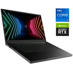Игровой ноутбук Б-класс Razer Blade 15 Gaming RZ09-0410 / 15.6" (2560x1440) IPS / Intel Core i7-11800H (8 (16) ядра по 2.3 - 4.6 GHz) / 16 GB DDR4 / 512 GB SSD NVMe / nVidia GeForce RTX 3070, 8 GB GDDR6, 256-bit / WebCam