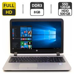 Ноутбук Б-класс HP ProBook 450 G3 / 15.6" (1920x1080) TN / Intel Core i5-6200U (2 (4) ядра по 2.3 - 2.8 GHz) / 4 GB DDR4 / 320 GB HDD / Intel HD Graphics 520 / WebCam / VGA