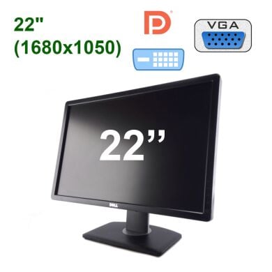 Монитор (Б-класс) Dell P2213 / 22" (1680x1050) TN WLED / VGA, DVI, DP, USB-Hub