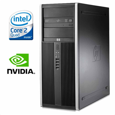HP Compaq 8000 Elite MT / Intel® Core™2 Quad Q8200 (4 ядра по 2,33 GHz) / 4 GB DDR 3 / 250 Gb / GeForce GTX550 Ti 1 GB DDR5 192 bit