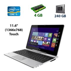 HP EliteBook Revolve 810 / 11.6" (1366x768) Touch TN LED / Intel Core i5-4200U (2 (4) ядра по 1.6 - 2.6 GHz) / 4 GB DDR3 / 240 GB SSD / WebCam / USB 3.0 / DP