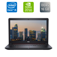 Ігровий ноутбук Б-клас Dell Inspiron 5577 / 15.6" (1920x1080) IPS / Intel Core i5-7300HQ (4 ядра по 2.5 - 3.5 GHz) / 16 GB DDR4 / 128 GB SSD + 500 GB HDD / nVidia GeForce GTX 1050, 4 GB GDDR5, 128-bit / WebCam / HDMI