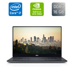 Игровой ноутбук Б-класс Dell XPS 15 9560 / 15.6" (1920x1080) IPS / Intel Core i7-7700HQ (4 (8) ядра по 2.8 - 3.8 GHz) / 16 GB DDR4 / 512 GB SSD / nVidia Geforce GTX 1050, 4 GB GDDR5, 128-bit / USB Type-C / HDMI