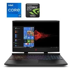 Игровой ноутбук HP Omen 15-dc1020ng / 15.6" (1920x1080) IPS / Intel Core i7-9750H (6 (12) ядер по 2.6 - 4.5 GHz) / 16 GB DDR4 / 512 GB SSD / nVidia GeForce GTX 1650, 4 GB GDDR5, 128-bit / WebCam / Win 11 Home