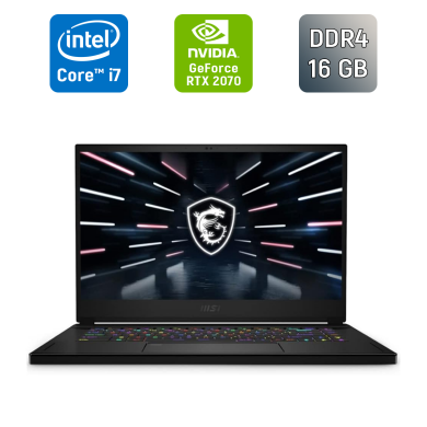 Ігровий ноутбук MSI Stealth GS 66 / 15.6" (1920x1080) IPS / Intel Core i7-10750H (6 (12) ядер по 2.6 - 5.0 GHz) / 16 GB DDR4 / 1000 GB SSD / nVidia GeForce RTX 2070, 8 GB GDDR6, 256-bit / WebCam / Windows 10 Ігровий ноутбук MSI Stealth GS 66 / 15.6" (1920x1080) IPS / Intel Core i7-10750H (6 (12) ядер по 2.6 - 5.0 GHz) / 16 GB DDR4 / 1000 GB SSD / nVidia GeForce RTX 2070, 8 GB GDDR6, 256-bit / WebCam / Windows 10